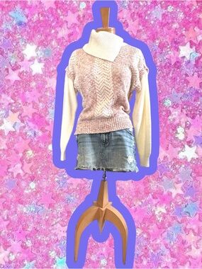Collections vintage 1980s sweater NWOT  M L cowl Deb 80s 90s 1990s top gitano